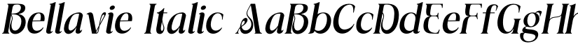 Bellavie Italic font