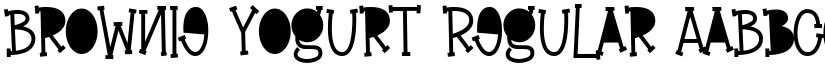 Brownie Yogurt Regular font