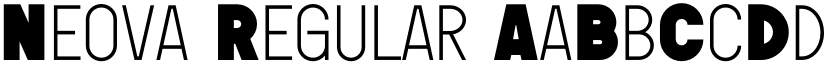 Neova Regular font