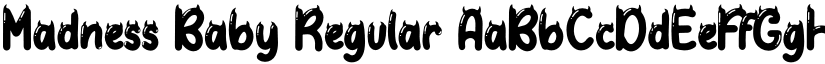 Madness Baby Regular font
