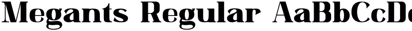 Megants Regular font