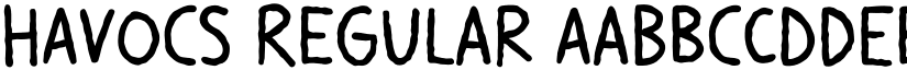 HAVOCS Regular font