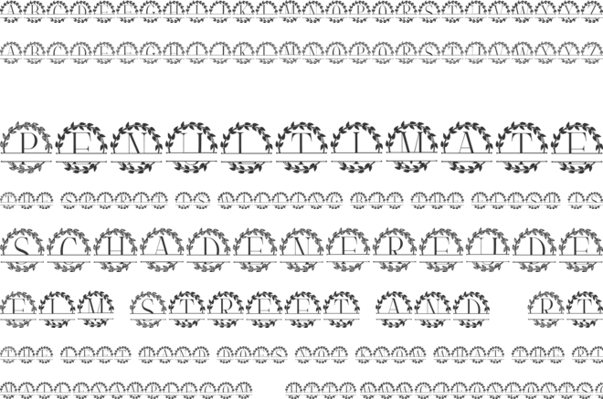 Monogram Gorgeous font preview