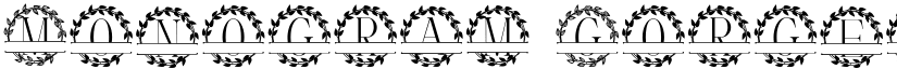 Monogram Gorgeous Regular font