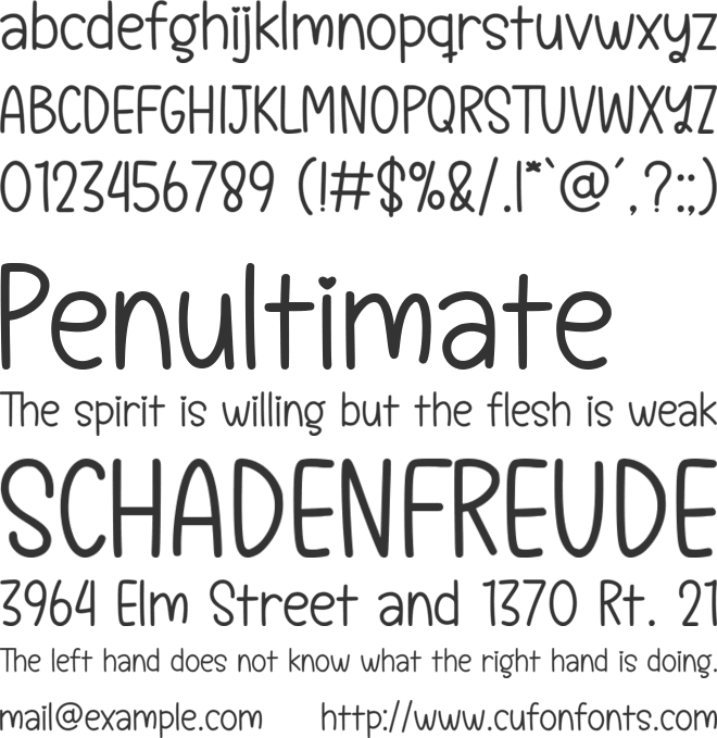 Spring Flowery font preview