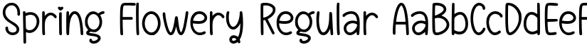 Spring Flowery Regular font