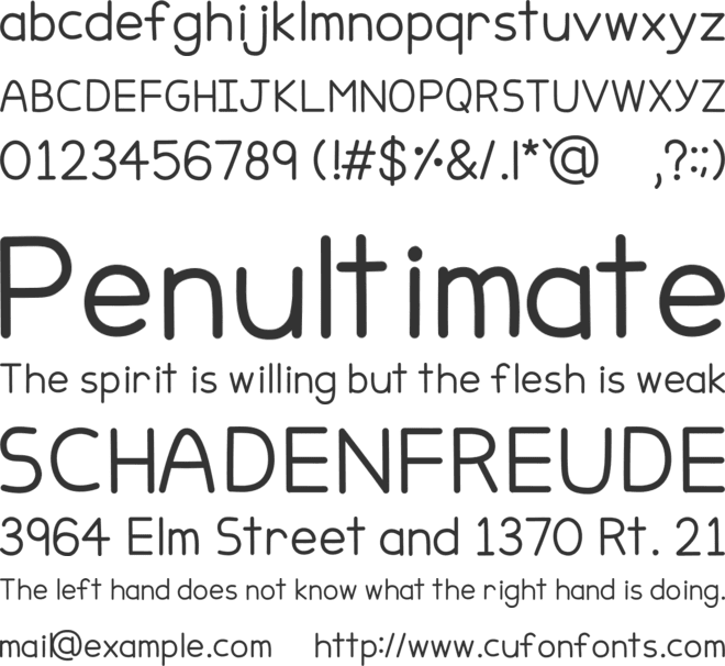 Peppermint Pen font preview