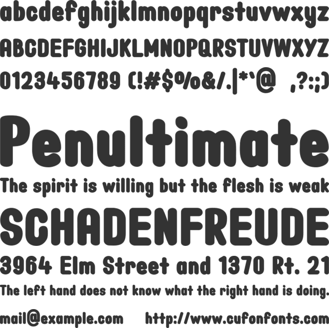 Patty Press font preview