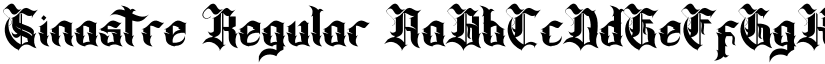 Sinastre Regular font