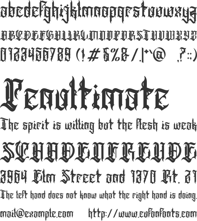 Lancielot font preview