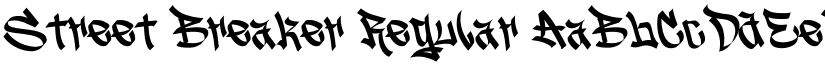 Street Breaker Regular font
