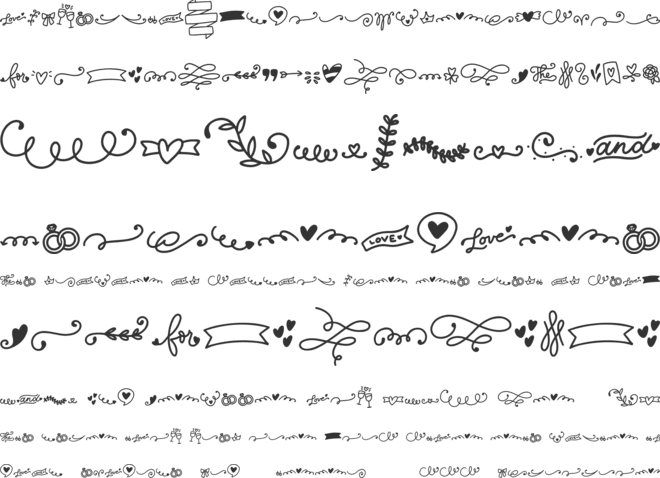 Crafter Delight Dingbats font preview