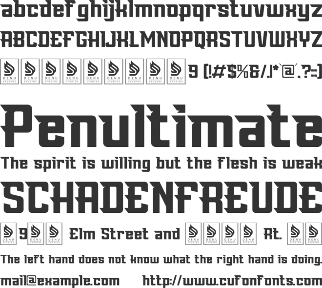 Amang Racing font preview