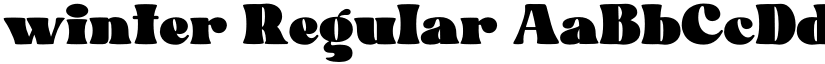 winter Regular font