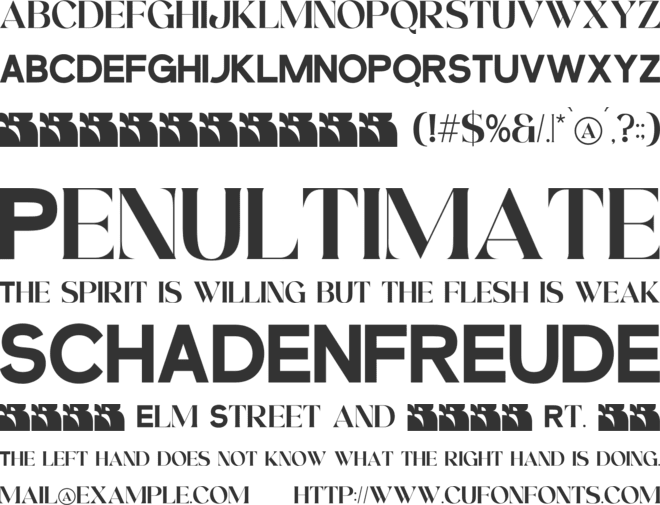 Condire Mixed font preview