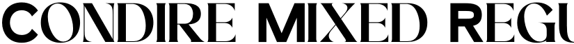 Condire Mixed Regular font