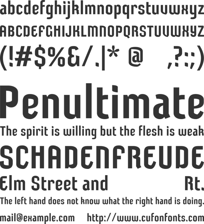 UT Rosantura Trial font preview