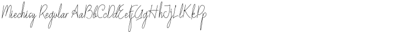 Miechisy Regular font