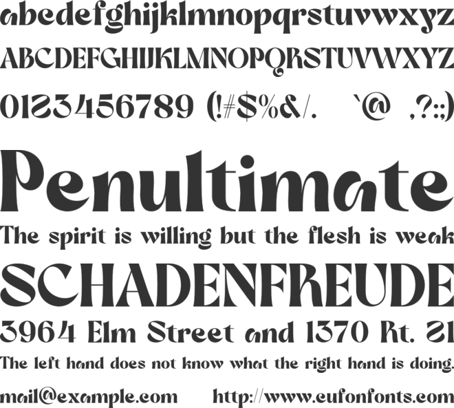 Dilley Helia font preview