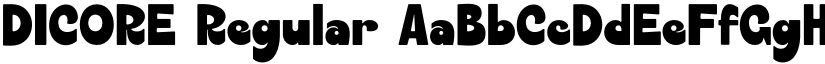 DICORE Regular font