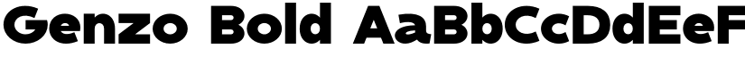Genzo Bold font