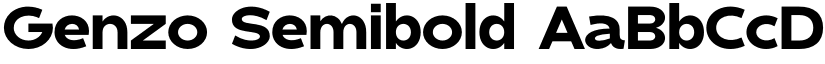 Genzo Semibold font