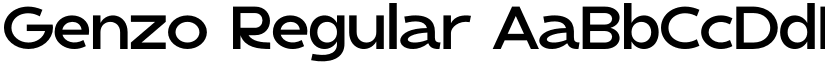 Genzo Regular font
