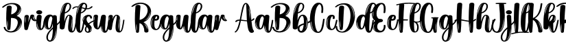 Brightsun Regular font