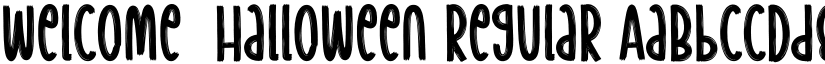 Welcome  Halloween font download