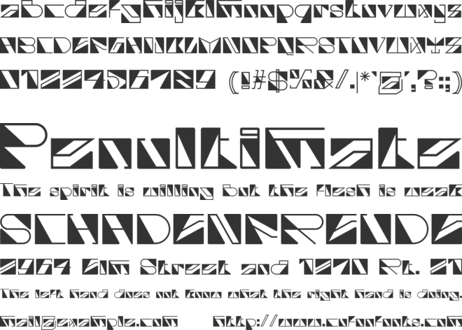 Cyber Megico font preview