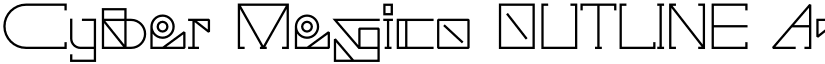 Cyber Megico OUTLINE font
