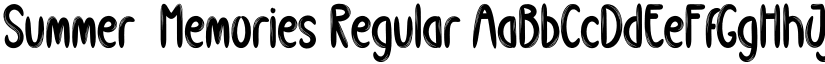 Summer  Memories Regular font
