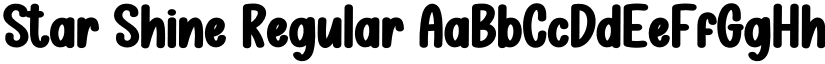Star Shine Regular font