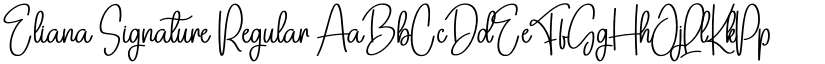 Eliana Signature Regular font