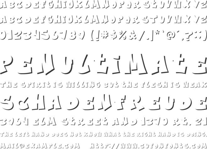 Douglas Mullet - Inner font preview