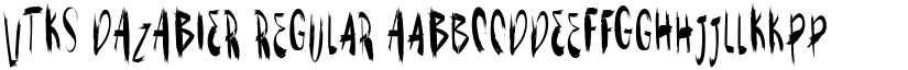 VTKS DAZABIER Regular font