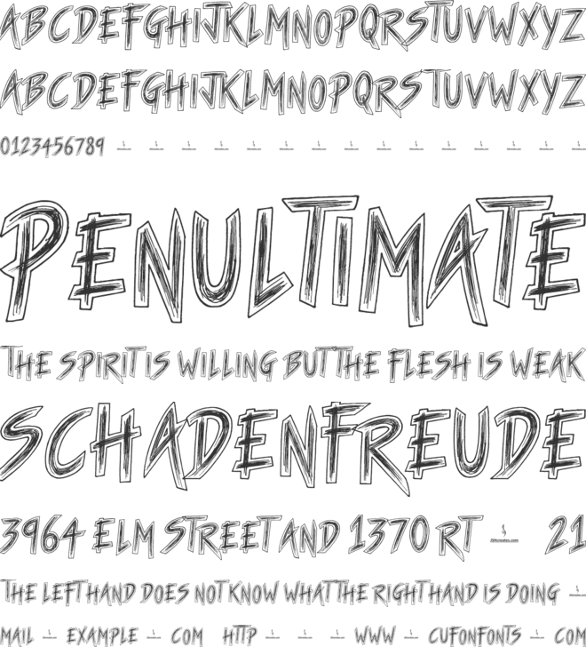 Ape Shit font preview