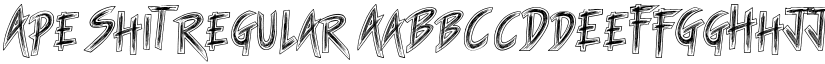 Ape Shit Regular font