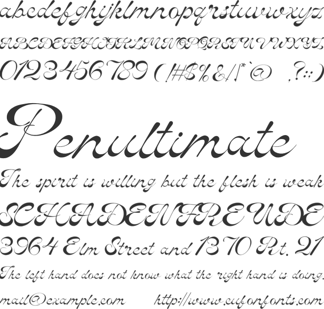 Fatuy Slawt font preview