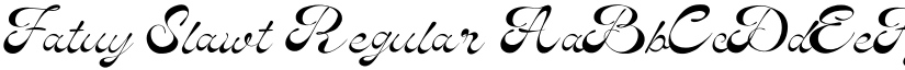 Fatuy Slawt Regular font