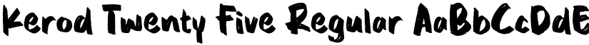 Kerod Twenty Five Regular font