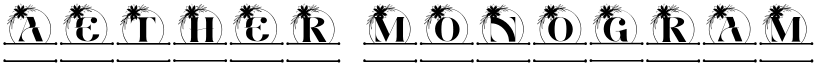 Aether Monogram Line font download