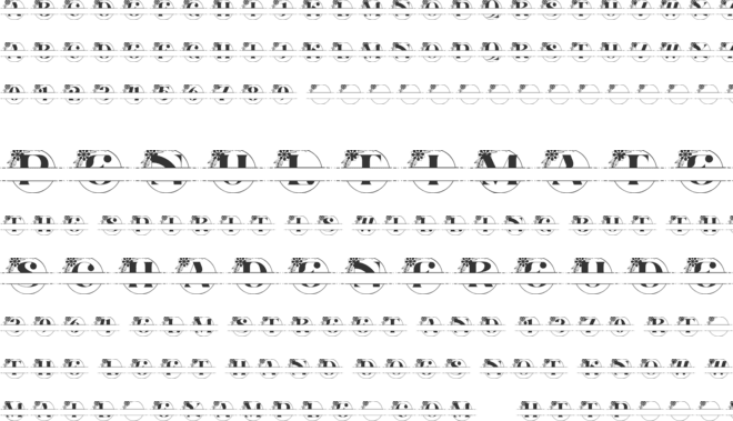 Alora Monogram Line font preview