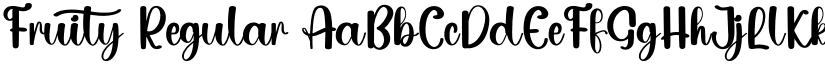 Fruity Regular font
