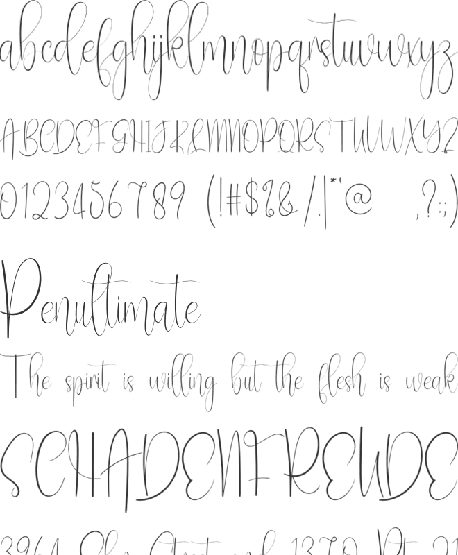 Siblings font preview