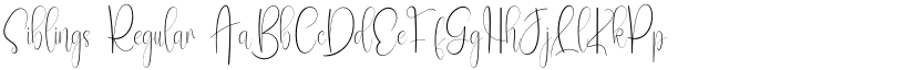 Siblings Regular font