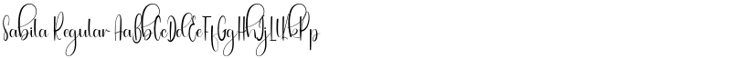 Sabila Regular font