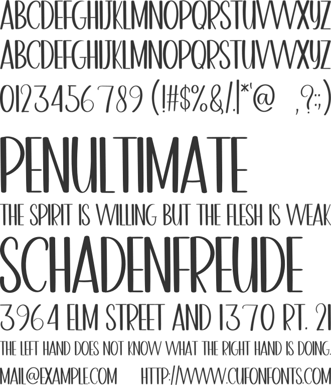 Overnight font preview