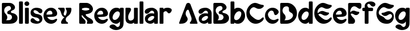 Blisey Regular font