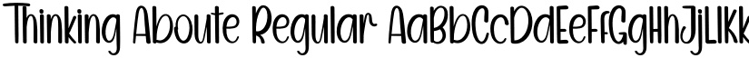 Thinking Aboute Regular font